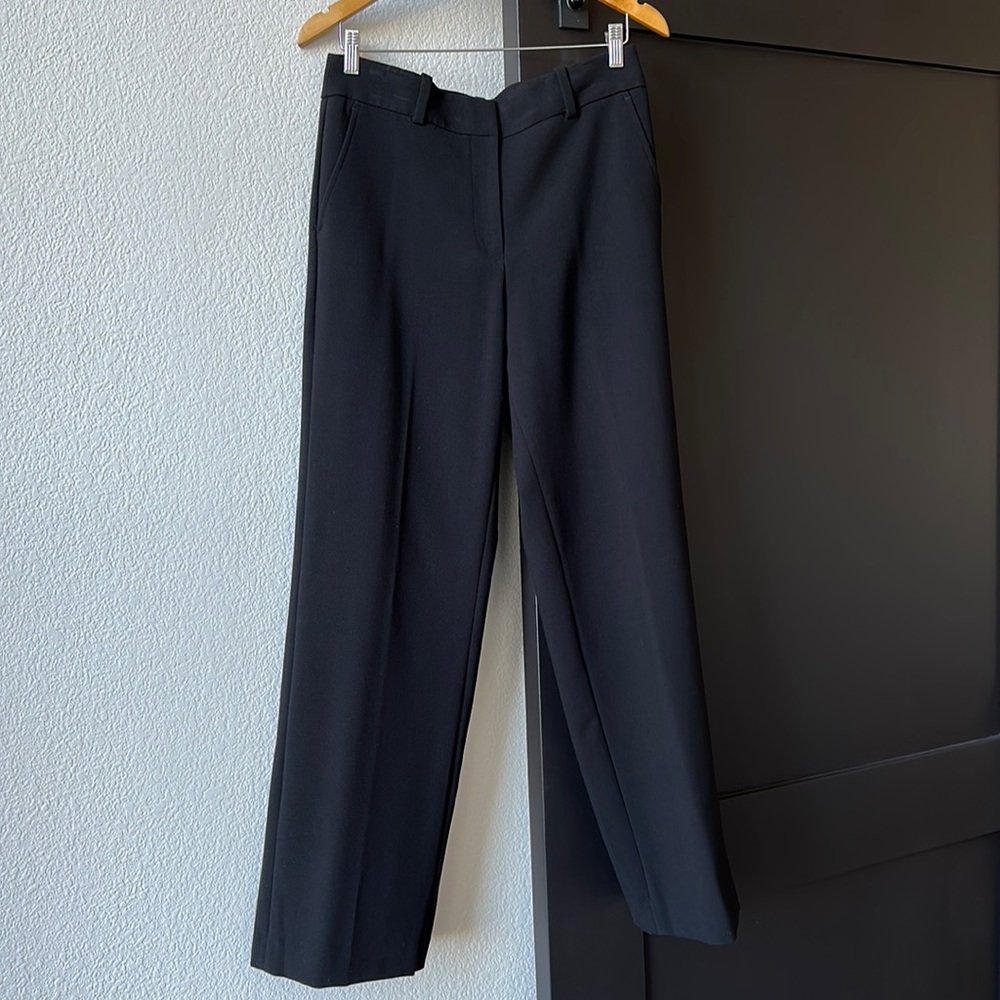 LOFT Black Wide-Leg Trouser SZ8